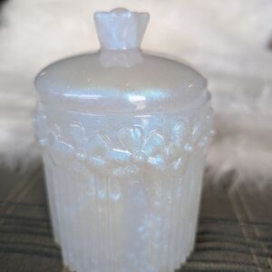 White resin jar